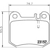 Колодки тормозные дисковые для MERCEDES M(W163) <b>TEXTAR 2315702 / 23157</b>
