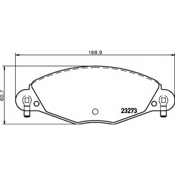 Колодки тормозные дисковые для CITROEN C5(DC#,DE#,RC#,RE#) <b>TEXTAR 2327301 / 23273</b>