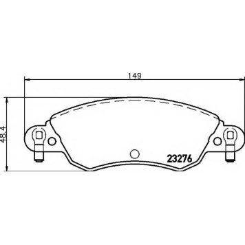 Колодки тормозные дисковые для CITROEN C5(DC#) <b>TEXTAR 2327601 / 23276</b>
