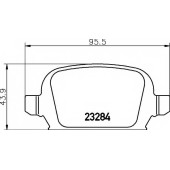 Колодки тормозные дисковые для OPEL CORSA(F08,F68), TIGRA TwinTop <b>TEXTAR 2328404 / 23284</b>
