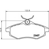 Колодки тормозные дисковые для CITROEN C2(JM#), C3(FC#) <b>TEXTAR 2340702 / 23407</b>