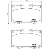 Колодки тормозные дисковые для LEXUS LX / TOYOTA LAND CRUISER 100, LAND CRUISER 90, LAND CRUISER <b>TEXTAR 2352402 / 23524</b>