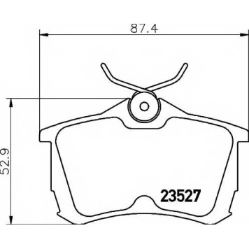 Колодки тормозные дисковые для HONDA ACCORD(CF,CG,CH,CK,CL,CM) <b>TEXTAR 2352701 / 23527 150 1 4</b>
