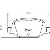 Колодки тормозные дисковые для FIAT 500(312), IDEA(350#), PANDA(169), PUNTO(188) / LANCIA MUSA(350), YPSILON(843) <b>TEXTAR 2360102 / 23601</b>