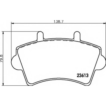 Колодки тормозные дисковые для NISSAN INTERSTAR(X70) / OPEL MOVANO(E9,F9,H9,J9,U9) / RENAULT MASTER(ED/HD/UD,FD,JD) <b>TEXTAR 2361301 / 23613</b>