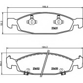 Колодки тормозные дисковые для JEEP CHEROKEE(XJ), GRAND CHEROKEE(WG,WJ) <b>TEXTAR 2363101 / 23631</b>