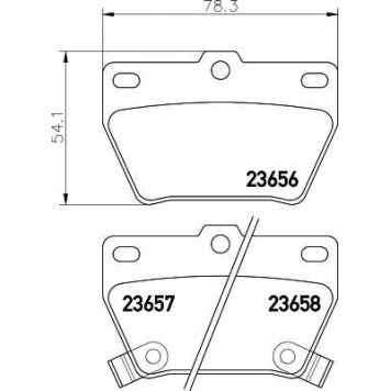 Колодки тормозные дисковые для TOYOTA RAV 4(ACA2#,CLA2#,XA2#,ZCA2#) <b>TEXTAR 2365601 / 23656</b>