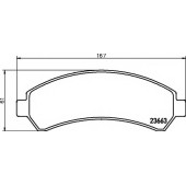 Колодки тормозные дисковые для CHEVROLET BLAZER S10 <b>TEXTAR 2366301 / 23663</b>