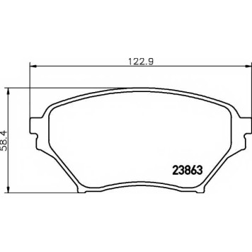 Колодки тормозные дисковые для MAZDA MX-5(NB) <b>TEXTAR 2386301 / 23863</b>