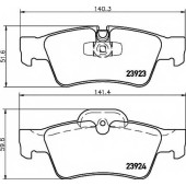 Колодки тормозные дисковые для MERCEDES G(W463), M(W164), R(V251,W251) <b>TEXTAR 2392301 / 23923</b>