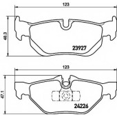Колодки тормозные дисковые для BMW 1(E81,E82,E87,E88), 3(E90,E91,E92,E93), X1(E84) <b>TEXTAR 2392701 / 23926</b>