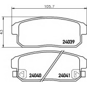 Колодки тормозные дисковые для CHEVROLET CRUZE / SUZUKI IGNIS(FH) <b>TEXTAR 2404001 / 24039</b>