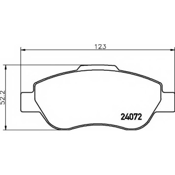 Колодки тормозные дисковые для FIAT PANDA(169) <b>TEXTAR 2407201 / 24072</b>