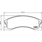 Колодки тормозные дисковые для JEEP GRAND CHEROKEE(WG,WJ) <b>TEXTAR 2408301 / 24083</b>