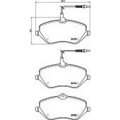 Колодки тормозные дисковые для CITROEN C5(RD#,TD#), C6(TD#) / PEUGEOT 407(6C#,6D#,6E#) <b>TEXTAR 2413303 / 24133</b>