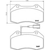 Колодки тормозные дисковые для FIAT PUNTO(199) <b>TEXTAR 2416202 / 24162</b>