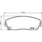 Колодки тормозные дисковые для CHRYSLER 300(LX) / LANCIA THEMA(LX) <b>TEXTAR 2416601 / 24166</b>