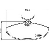 Колодки тормозные дисковые <b>TEXTAR 2419001 / 24190</b>