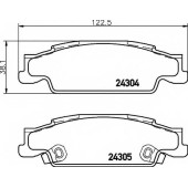 Колодки тормозные дисковые <b>TEXTAR 2430402 / 24304</b>