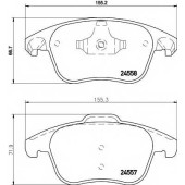 Колодки тормозные дисковые для CITROEN C4(UA#,UD#), DS4, DS5 / PEUGEOT 5008 <b>TEXTAR 2455801 / 24332</b>