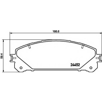 Колодки тормозные дисковые для LEXUS ES, NX, RX / TOYOTA KLUGER, RAV 4, SIENNA <b>TEXTAR 2445201 / 24452</b>