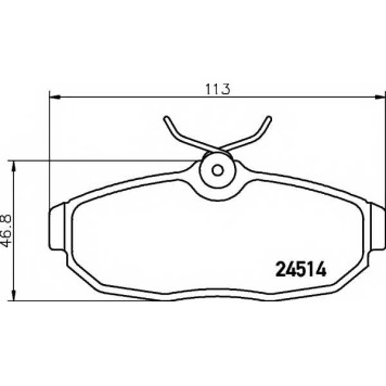 Колодки тормозные дисковые <b>TEXTAR 2451401 / 24514</b>