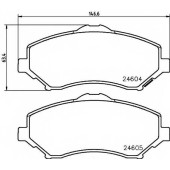 Колодки тормозные дисковые для CHRYSLER GRAND VOYAGER(RT) / FIAT FREEMONT(JC#,JF#), SIENA(178#) / JEEP CHEROKEE(KK), WRANGLER(JK,TJ) <b>TEXTAR 2460401 / 24604</b>