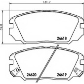 Колодки тормозные дисковые для HYUNDAI GRANDEUR(TG) <b>TEXTAR 2461801 / 24618</b>
