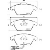Колодки тормозные дисковые для AUDI A1, A3, TT / SKODA OCTAVIA, SUPERB, YETI / VW BEETLE, CADDY, CC, EOS, GOLF, JETTA CITY, JETTA, PASSAT, SCIROCCO, TOURAN <b>TEXTAR 2469602 / 24696</b>