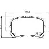 Колодки тормозные дисковые для CHEVROLET HHR, MALIBU <b>TEXTAR 2481701 / 24817</b>