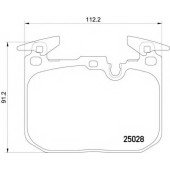 Колодки тормозные дисковые для BMW 1(E87,F20,F21), 2(F22,F23,F87), 3(F30,F31,F34,F35,F80), 4(F32,F33,F36,F82,F83), i8(I12) <b>TEXTAR 2502801 / 25028</b>