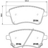 Колодки тормозные дисковые для KIA VENGA(YN) <b>TEXTAR 2518401 / 25184</b>