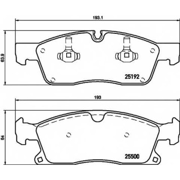 Колодки тормозные дисковые для MERCEDES GL(X166), GLE(C292,W166), M(W166) <b>TEXTAR 2519201 / 25192</b>