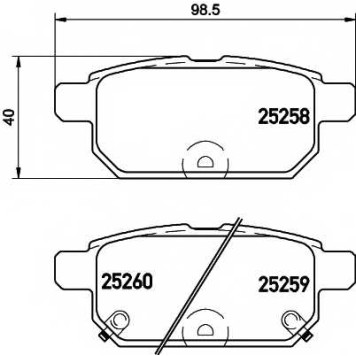 Колодки тормозные дисковые для SUZUKI SWIFT(FZ,NZ), SX4 S-Cross, VITARA(LY) <b>TEXTAR 2525801 / 25258</b>