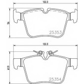 Колодки тормозные дисковые для MERCEDES C(C205,S205,W205) <b>TEXTAR 2535301 / 25353</b>