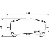 Колодки тормозные дисковые для HONDA ODYSSEY(RC1,RC2,RL5), PILOT <b>TEXTAR 2543401 / 25434</b>
