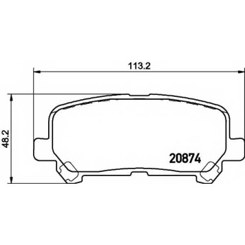 Колодки тормозные дисковые для HONDA ODYSSEY(RC1,RC2,RL5), PILOT <b>TEXTAR 2543401 / 25434</b>