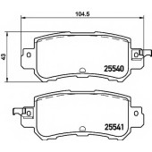 Колодки тормозные дисковые для MAZDA CX-3(DK), CX-5(GH,KE) <b>TEXTAR 2554001 / 25540</b>
