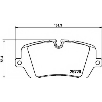 Колодки тормозные дисковые для LAND ROVER RANGE ROVER(LG,LW) <b>TEXTAR 2572001 / 25720</b>
