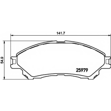 Колодки тормозные дисковые для SUZUKI SX4 S-Cross, VITARA(LY) <b>TEXTAR 2597901 / 25979</b>