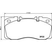 Колодки тормозные дисковые <b>TEXTAR 2912204 / 29122</b>