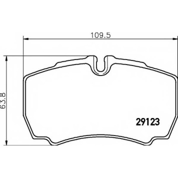 Колодки тормозные дисковые для FORD TRANSIT TOURNEO, TRANSIT <b>TEXTAR 2912307 / 29123</b>
