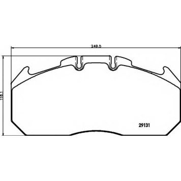 Колодки тормозные дисковые <b>TEXTAR 2913105 / 29131</b>