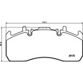 Колодки тормозные дисковые для VOLVO FL <b>TEXTAR 2917301 / 29173</b>