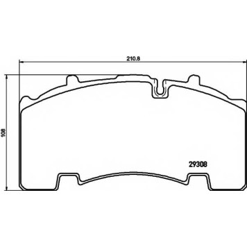 Колодки тормозные дисковые <b>TEXTAR 2930801 / 29308</b>
