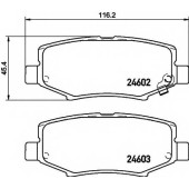 Колодки тормозные дисковые для JEEP CHEROKEE(KK), COMPASS(MK49), WRANGLER(JK) <b>TEXTAR 2460201 / 8390D1274</b>