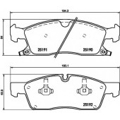 Колодки тормозные дисковые для JEEP GRAND CHEROKEE(WK,WK2) <b>TEXTAR 2519002 / 8655D1455</b>