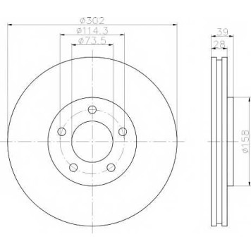 Тормозной диск TEXTAR 98200 1082 / 92108200