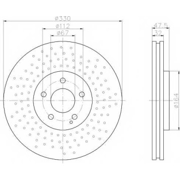 Тормозной диск TEXTAR 98200 1241 / 92124100