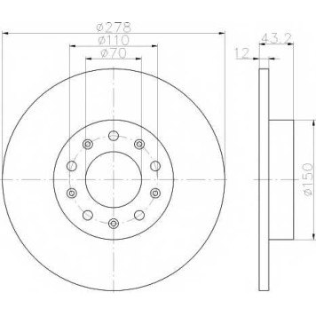 Тормозной диск TEXTAR 98200 2210 / 92221003